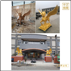 銅麒麟雕塑鑄造廠家 銅麒麟雕塑鑄造廠家