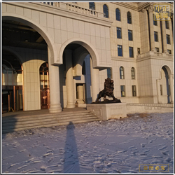 酒店大型銅獅子制作 酒店大型銅獅子制作