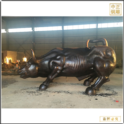 小區(qū)門(mén)口華爾街銅牛 小區(qū)門(mén)口華爾街銅牛