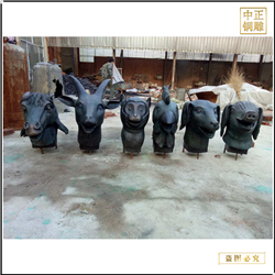 批發(fā)銷(xiāo)售十二生肖雕塑