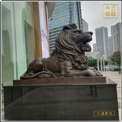 趴式銅雕獅子圖片 趴式銅雕獅子圖片