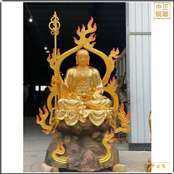 地藏王菩薩貼金銅像 地藏王菩薩貼金銅像