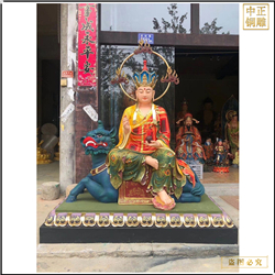 騎坐騎諦聽地藏王菩薩銅佛像 騎坐騎諦聽地藏王菩薩銅佛像