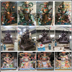 6米大型寺廟四大天王銅雕廠(chǎng)