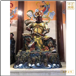 貼金四大天王佛像站像鑄造 貼金四大天王佛像站像鑄造