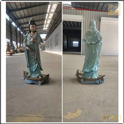 銅觀音菩薩彩繪佛像 銅觀音菩薩彩繪佛像