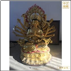 雙手合十坐蓮花觀音銅像 雙手合十坐蓮花觀音銅像