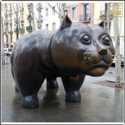 大肥貓景觀(guān)銅雕塑