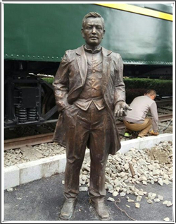 詹天佑名人雕塑圖片 詹天佑名人雕塑圖片
