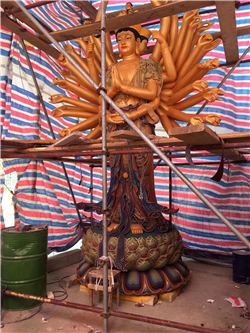 立像彩繪觀音雕塑 立像彩繪觀音雕塑