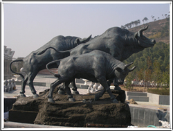 開拓牛銅雕 開拓牛銅雕